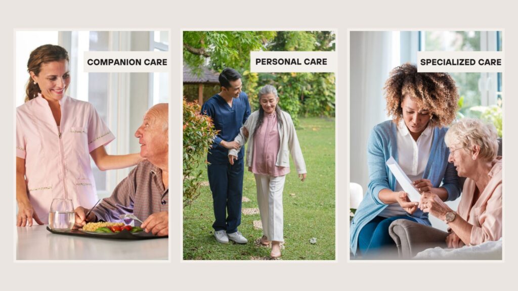 The list of In-home care services category.